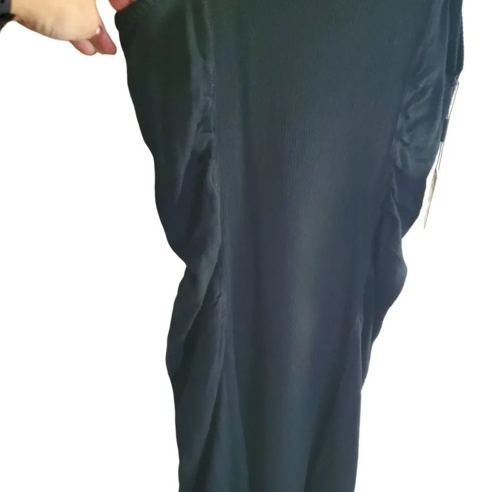 Calvin Klein Womens Dress Black L Stretch Turtleneck Sweater New